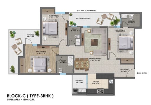 The Zirk Floor Plan Block C